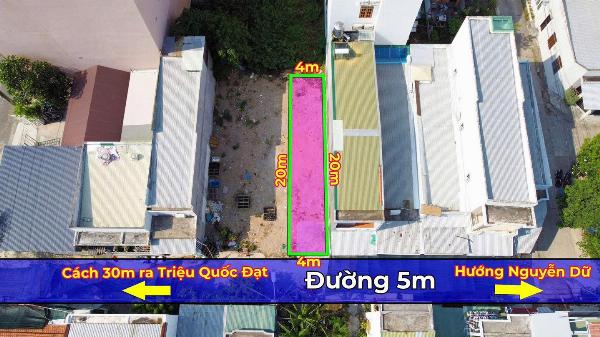 Vĩnh Hòa - Bán nhanh lô đất đường 5m khu Đông Mương Hòn Xện gần đường Lý Thái Tổ